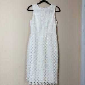 Ann Taylor Lace Eyelet Sheath Dress